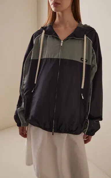 Miu Miu Recycled Nylon Windbreaker Jacket | Thumbnail 4