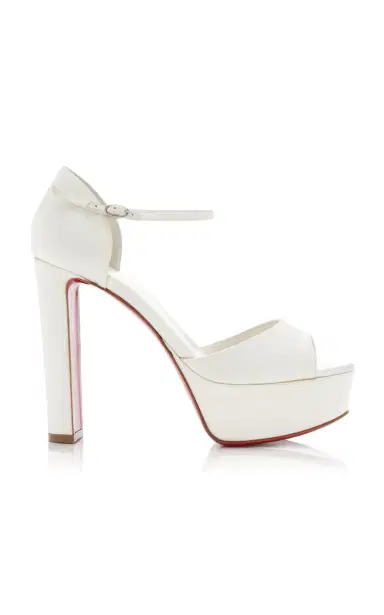 Christian Louboutin Sandaloo 130mm Crepe-Satin Platform Sandals | Thumbnail 1