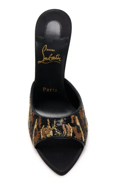 Christian Louboutin Miss Z 100mm Sequined Mules | Thumbnail 3 Christian Louboutin Miss Z 100mm Sequined Mules | Thumbnail 3