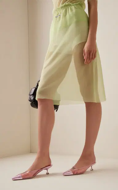 Miu Miu Sabot Metallic Mules | Thumbnail 2