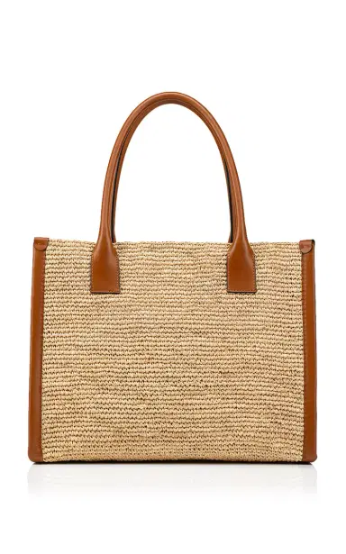 Christian Louboutin By My Side E/W Woven Raffia Tote Bag | Thumbnail 3 Christian Louboutin By My Side E/W Woven Raffia Tote Bag | Thumbnail 3