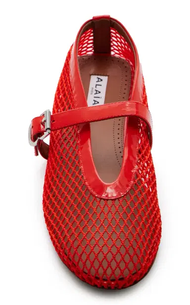 Alaïa Mesh Mary Jane Flats | Thumbnail 4 Alaïa Mesh Mary Jane Flats | Thumbnail 4