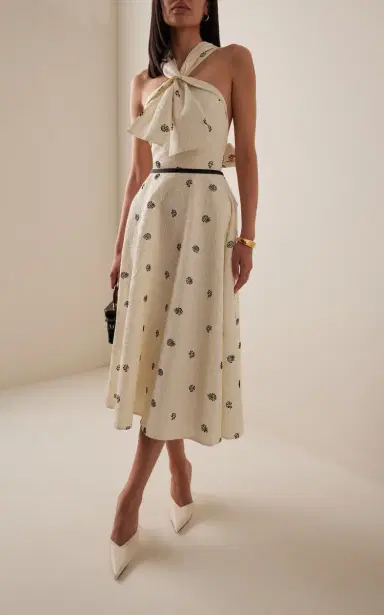 Rosie Assoulin Jacquard Midi Dress | Thumbnail 2