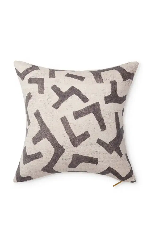 Figures Linen-Cotton Pillow - Ivory