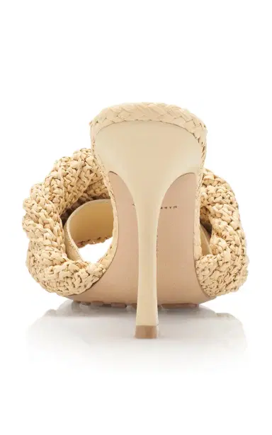 Bottega Veneta Lido Raffia Leather Mule Sandals | Thumbnail 4 Bottega Veneta Lido Raffia Leather Mule Sandals | Thumbnail 4