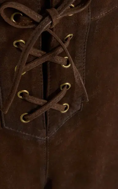 Isabel Marant Delma Lace-Up Suede Shorts | Thumbnail 5 Isabel Marant Delma Lace-Up Suede Shorts | Thumbnail 5