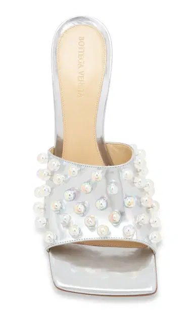 Bottega Veneta Mirror Sphere Stretch Mule Sandals | Thumbnail 3