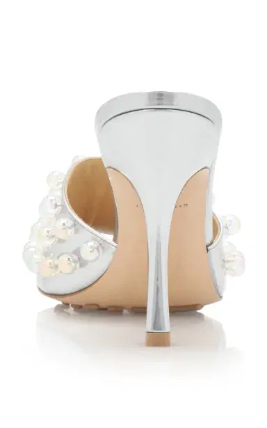 Bottega Veneta Mirror Sphere Stretch Mule Sandals | Thumbnail 4