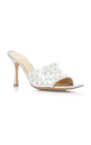 Bottega Veneta Mirror Sphere Stretch Mule Sandals | Thumbnail 5