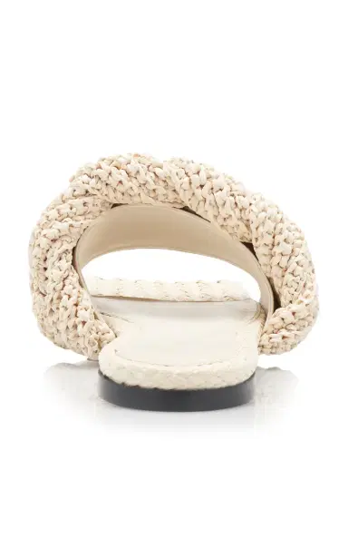 Bottega Veneta Lido Raffia Flat Sandals | Thumbnail 4