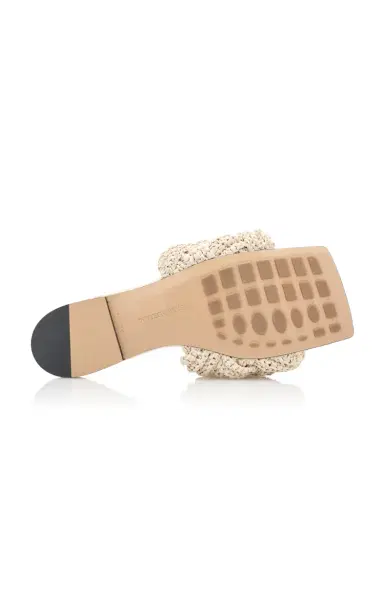 Bottega Veneta Lido Raffia Flat Sandals | Thumbnail 6