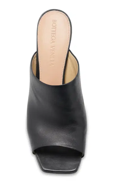 Bottega Veneta Lagoon Leather Mule Sandals | Thumbnail 3