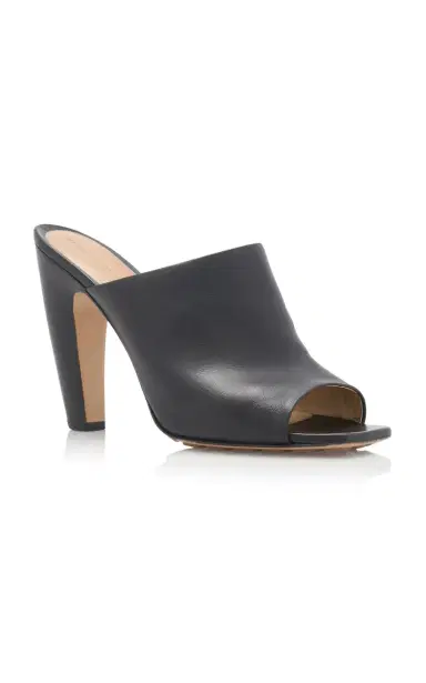 Bottega Veneta Lagoon Leather Mule Sandals | Thumbnail 5