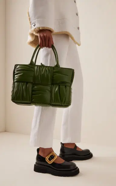 Bottega Veneta Lug-Sole Vinyl Flats | Thumbnail 2