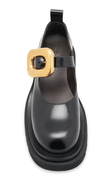Bottega Veneta Lug-Sole Vinyl Flats | Thumbnail 3