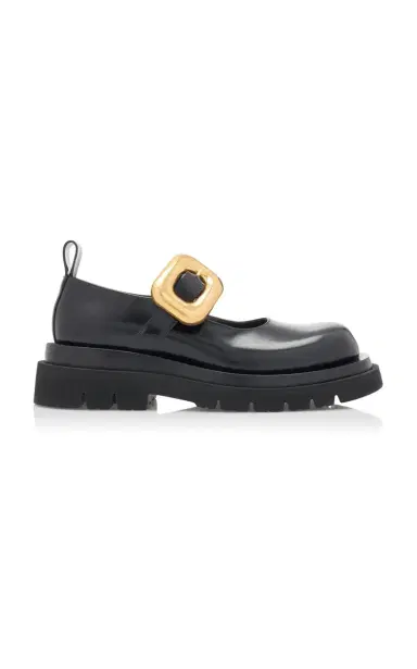 Bottega Veneta Lug-Sole Vinyl Flats | Thumbnail 6