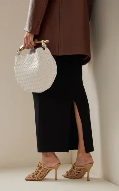 Bottega Veneta Stretch Leather Mule Sandals | Thumbnail 3