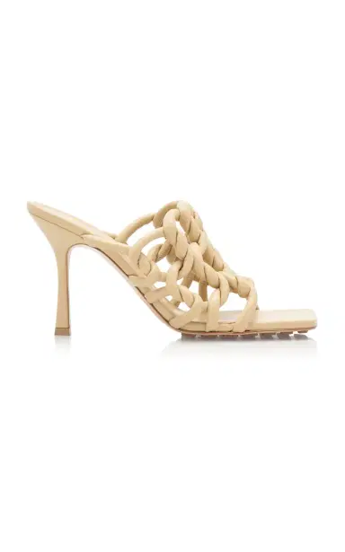 Bottega Veneta Stretch Leather Mule Sandals | Thumbnail 1