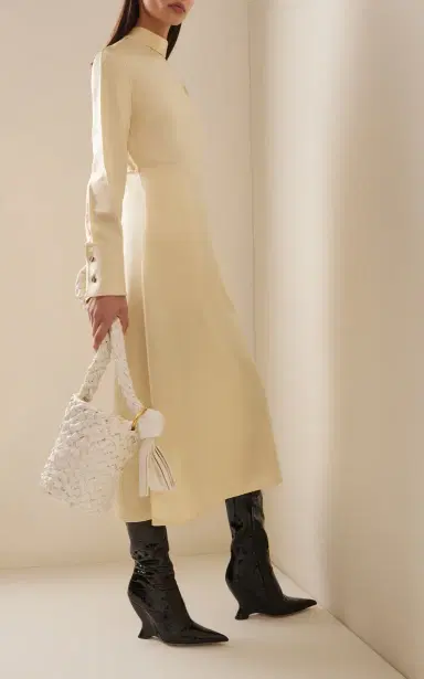 Bottega Veneta Punta Gloss Croc Leather Boots | Thumbnail 3 Bottega Veneta Punta Gloss Croc Leather Boots | Thumbnail 3