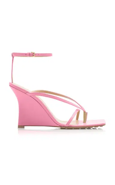 Bottega Veneta Lounge Leather Wedge Sandals | Thumbnail 1 Bottega Veneta Lounge Leather Wedge Sandals | Thumbnail 1