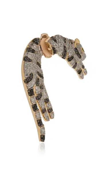 Yvonne Léon Feline With Diamonds Single Earring | Thumbnail 3