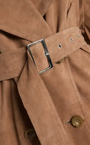 Niccolò Pasqualetti Cavo Suede Trench Coat | Thumbnail 5