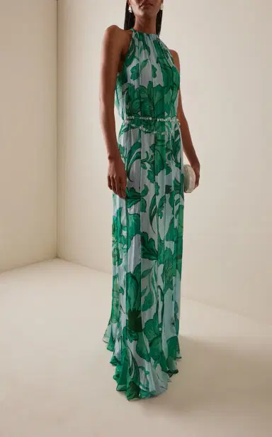 Francesca Miranda Exclusive Ivy-Printed Silk Gown | Thumbnail 2 Francesca Miranda Exclusive Ivy-Printed Silk Gown | Thumbnail 2