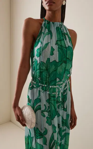 Francesca Miranda Exclusive Ivy-Printed Silk Gown | Thumbnail 3 Francesca Miranda Exclusive Ivy-Printed Silk Gown | Thumbnail 3
