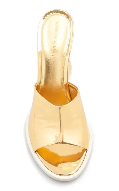 Bottega Veneta Cha-Cha Metallic Leather Sandals | Thumbnail 3 Bottega Veneta Cha-Cha Metallic Leather Sandals | Thumbnail 3