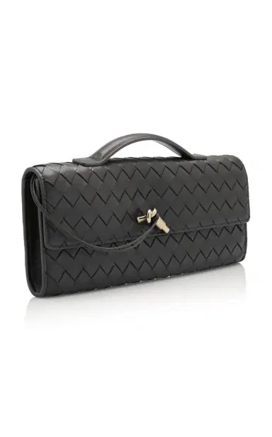 Bottega Veneta Long Andiamo Intrecciato Leather Clutch | Thumbnail 3