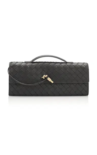 Bottega Veneta Long Andiamo Intrecciato Leather Clutch | Thumbnail 1