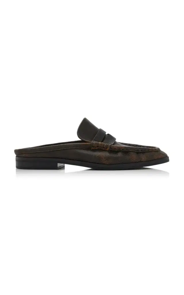 Dean Leather Loafer Mules