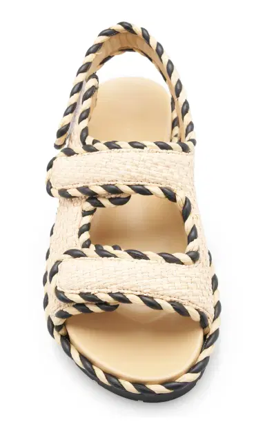 Bottega Veneta Jack Raffia Slingback Sandals | Thumbnail 3