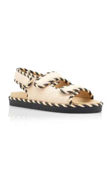 Bottega Veneta Jack Raffia Slingback Sandals | Thumbnail 5