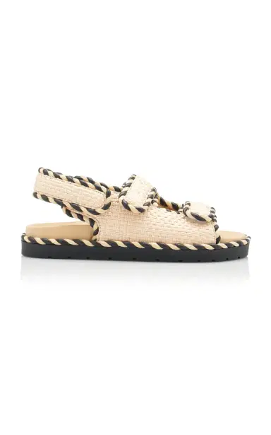 Bottega Veneta Jack Raffia Slingback Sandals | Thumbnail 7