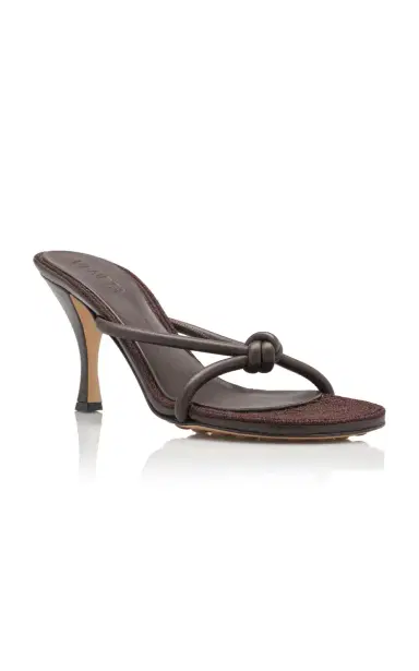 Bottega Veneta Blink Jute-Trimmed Leather Sandals | Thumbnail 5