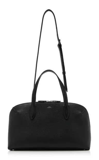 TOTEME Medium Grained Leather Lounge Zip Tote | Thumbnail 4 TOTEME Medium Grained Leather Lounge Zip Tote | Thumbnail 4