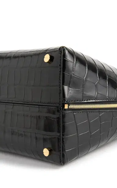 TOTEME Lounge Medium Croc-Embossed Leather Tote Bag | Thumbnail 7 TOTEME Lounge Medium Croc-Embossed Leather Tote Bag | Thumbnail 7
