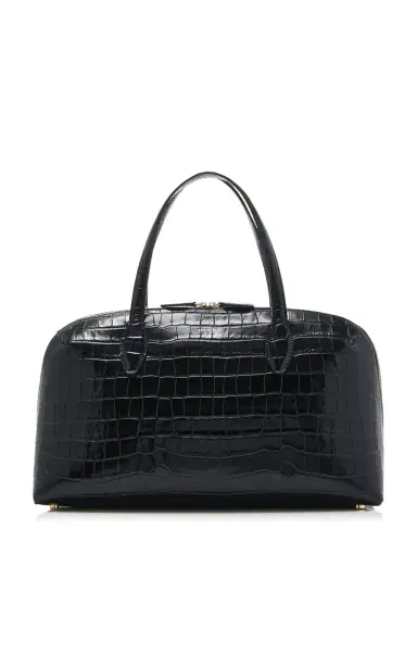 TOTEME Lounge Medium Croc-Embossed Leather Tote Bag | Thumbnail 8 TOTEME Lounge Medium Croc-Embossed Leather Tote Bag | Thumbnail 8
