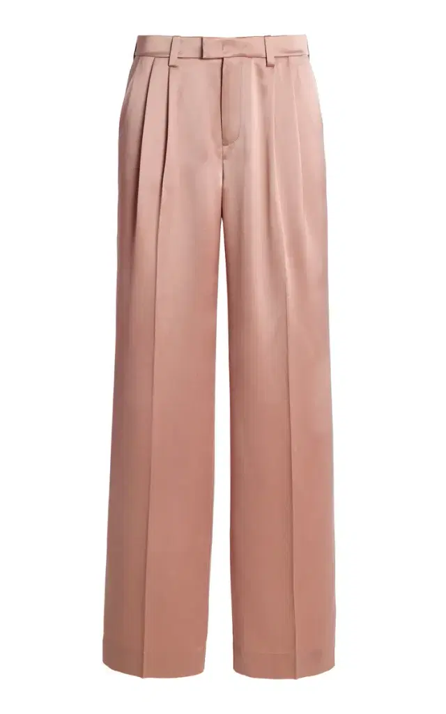 Exclusive The Low Favorite Satin Straight-Leg Pants