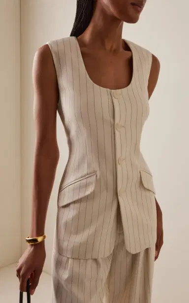 Favorite Daughter Exclusive The Diana Twill Vest | Thumbnail 2 Favorite Daughter Exclusive The Diana Twill Vest | Thumbnail 2