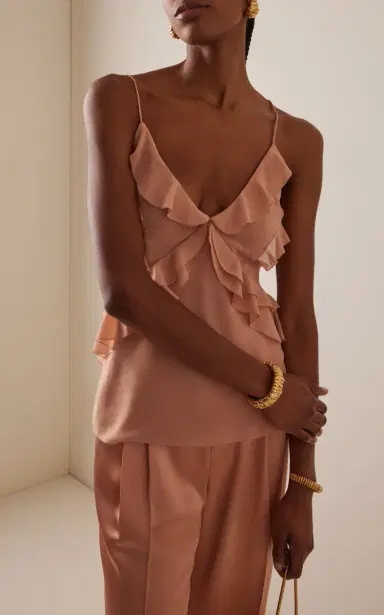 Favorite Daughter Exclusive The Who Me? Ruffled Chiffon Top | Thumbnail 2