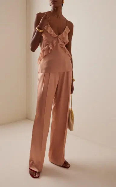 Favorite Daughter Exclusive The Who Me? Ruffled Chiffon Top | Thumbnail 3
