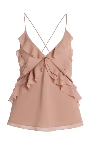 Favorite Daughter Exclusive The Who Me? Ruffled Chiffon Top | Thumbnail 1