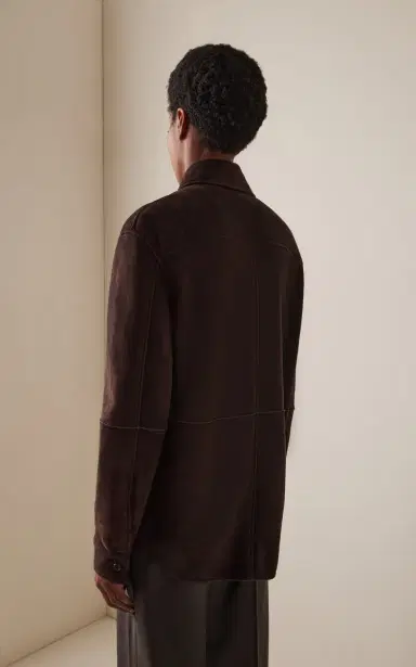 The Row Gwena Suede Shirt Jacket | Thumbnail 4 The Row Gwena Suede Shirt Jacket | Thumbnail 4
