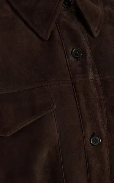 The Row Gwena Suede Shirt Jacket | Thumbnail 5 The Row Gwena Suede Shirt Jacket | Thumbnail 5
