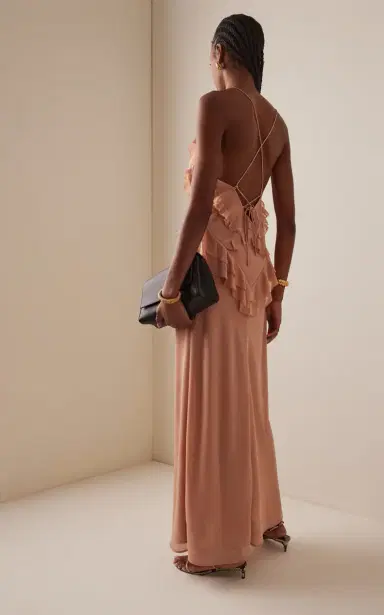 Favorite Daughter Exclusive The Who Me? Ruffled Chiffon Maxi Dress | Thumbnail 4 Favorite Daughter Exclusive The Who Me? Ruffled Chiffon Maxi Dress | Thumbnail 4