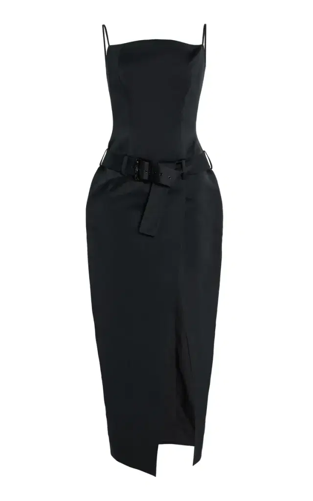 Julie Satin Midi Dress