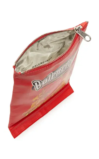 Balenciaga Chips Leather Pouch | Thumbnail 6