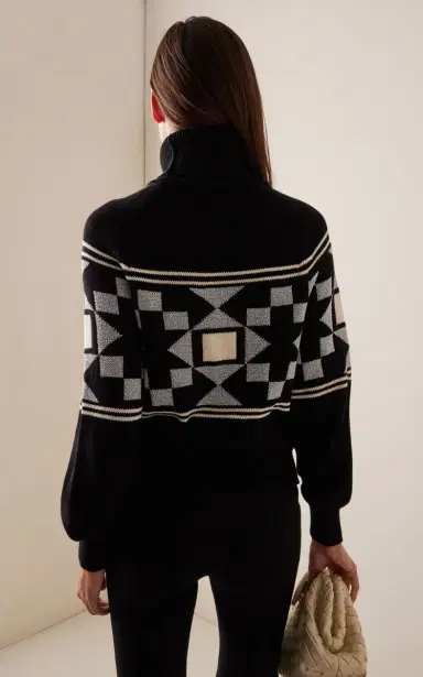 HIGH SPORT Lara Fair Isle Cotton-Blend Turtleneck Sweater | Thumbnail 4 HIGH SPORT Lara Fair Isle Cotton-Blend Turtleneck Sweater | Thumbnail 4